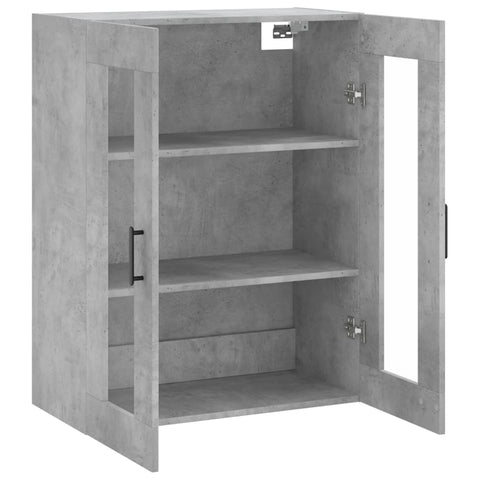 vidaXL Wandschrank Betongrau 69,5x34x90 cm