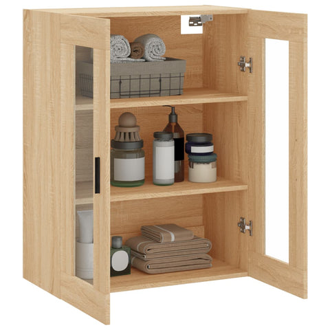 vidaXL Wandschrank Sonoma-Eiche 69,5x34x90 cm