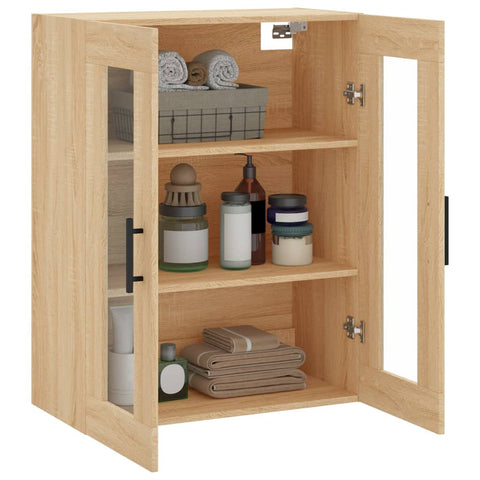 vidaXL Wandschrank Sonoma-Eiche 69,5x34x90 cm