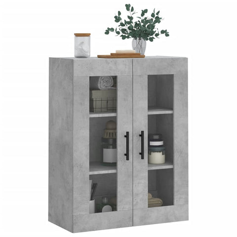 vidaXL Wandschrank Betongrau 69,5x34x90 cm