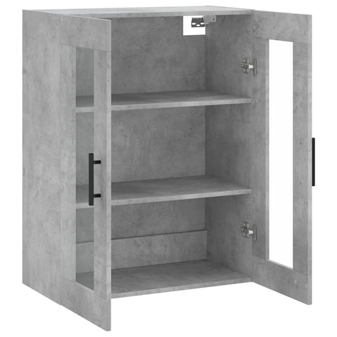 vidaXL Wandschrank Betongrau 69,5x34x90 cm