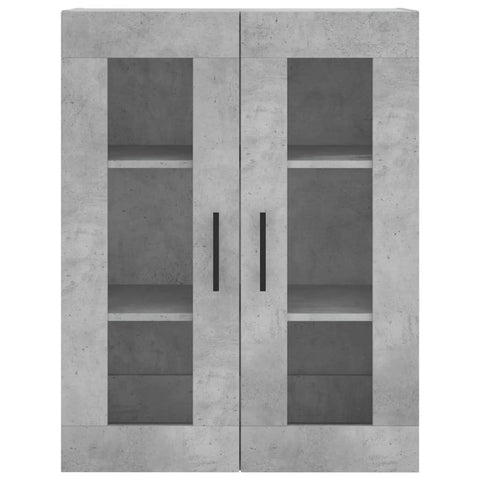 vidaXL Wandschrank Betongrau 69,5x34x90 cm