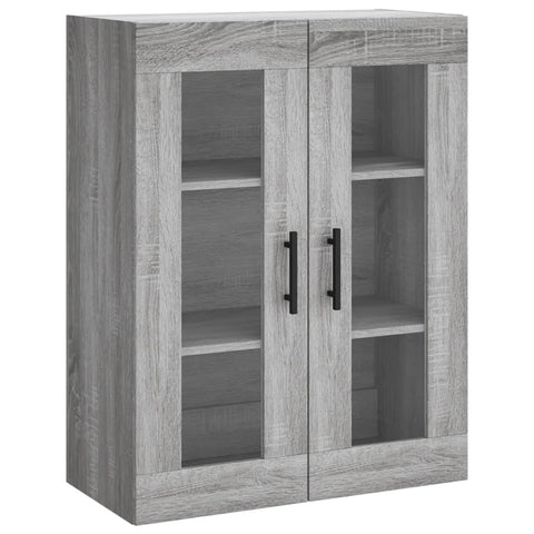 vidaXL Wandschrank Grau Sonoma 69,5x34x90 cm