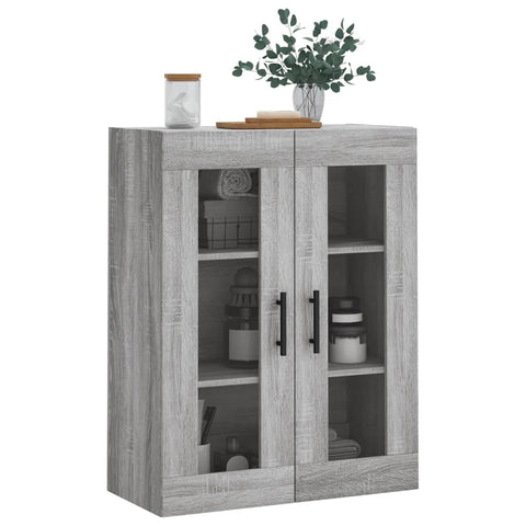 vidaXL Wandschrank Grau Sonoma 69,5x34x90 cm