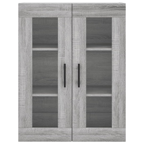 vidaXL Wandschrank Grau Sonoma 69,5x34x90 cm