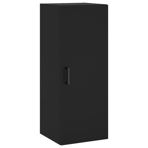 vidaXL Wandschrank Schwarz 34,5x34x90 cm