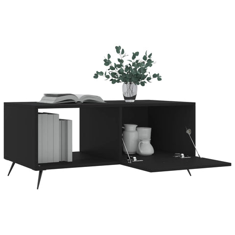 vidaXL Couchtisch Schwarz 90x50x40 cm Holzwerkstoff