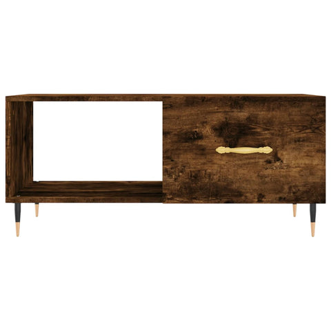 vidaXL Couchtisch Räuchereiche 90x50x40 cm Holzwerkstoff