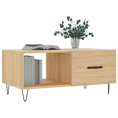 vidaXL Couchtisch Sonoma-Eiche 90x50x40 cm Holzwerkstoff