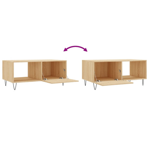 vidaXL Couchtisch Sonoma-Eiche 90x50x40 cm Holzwerkstoff