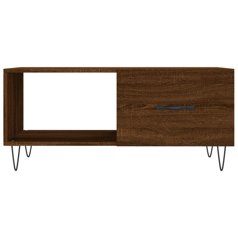 vidaXL Couchtisch Braun Eichen-Optik 90x50x40 cm Holzwerkstoff