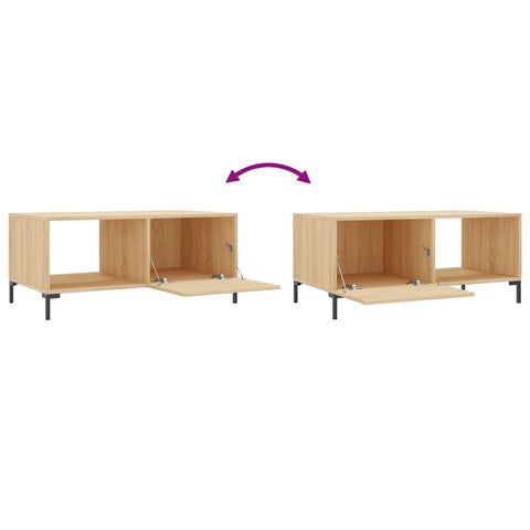 vidaXL Couchtisch Sonoma-Eiche 90x50x40 cm Holzwerkstoff