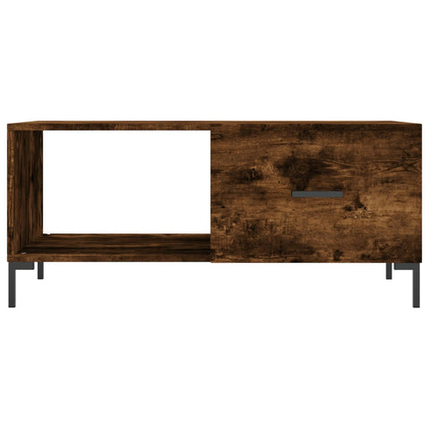 vidaXL Couchtisch Räuchereiche 90x50x40 cm Holzwerkstoff