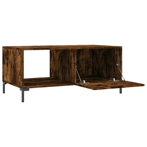 vidaXL Couchtisch Räuchereiche 90x50x40 cm Holzwerkstoff