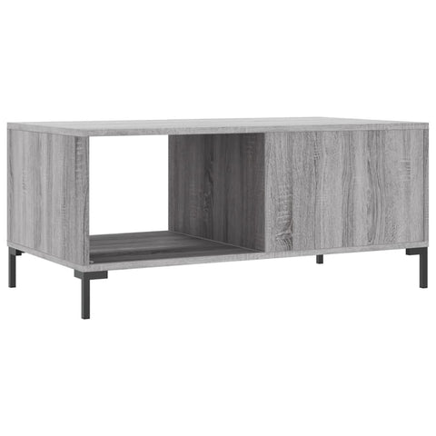 vidaXL Couchtisch Grau Sonoma 90x50x40 cm Holzwerkstoff