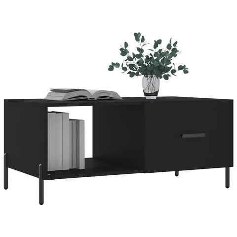 vidaXL Couchtisch Schwarz 90x50x40 cm Holzwerkstoff