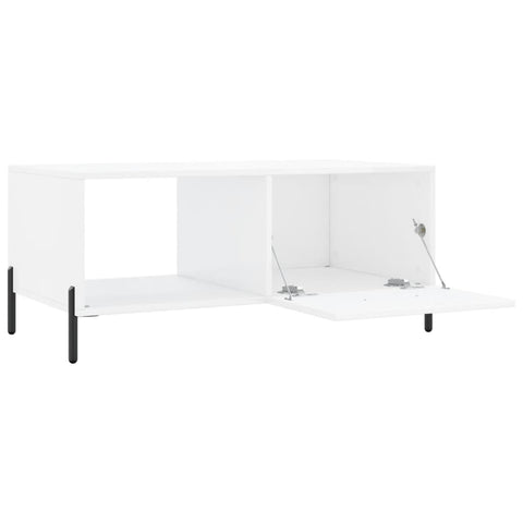 vidaXL Couchtisch Hochglanz-Weiß 90x50x40 cm Holzwerkstoff