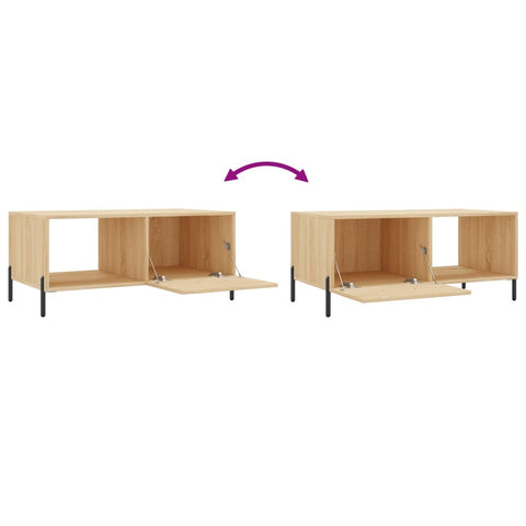 vidaXL Couchtisch Sonoma-Eiche 90x50x40 cm Holzwerkstoff