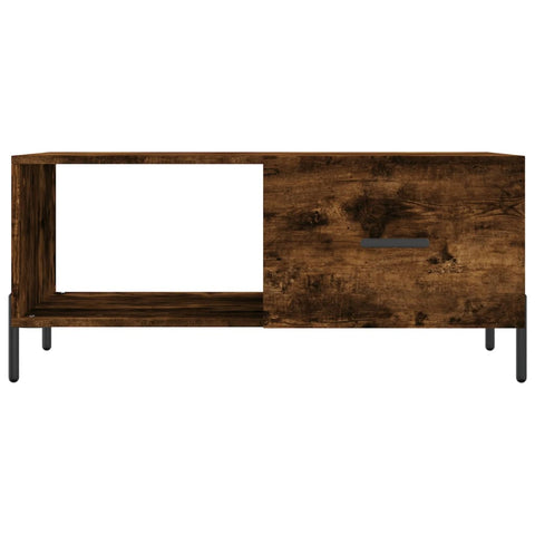 vidaXL Couchtisch Räuchereiche 90x50x40 cm Holzwerkstoff