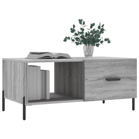 vidaXL Couchtisch Grau Sonoma 90x50x40 cm Holzwerkstoff