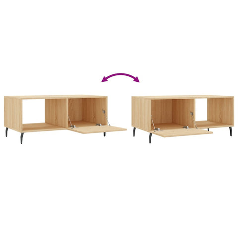 vidaXL Couchtisch Sonoma-Eiche 90x50x40 cm Holzwerkstoff