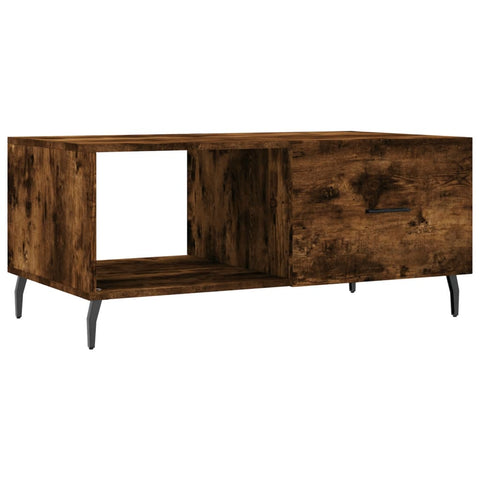 vidaXL Couchtisch Räuchereiche 90x50x40 cm Holzwerkstoff