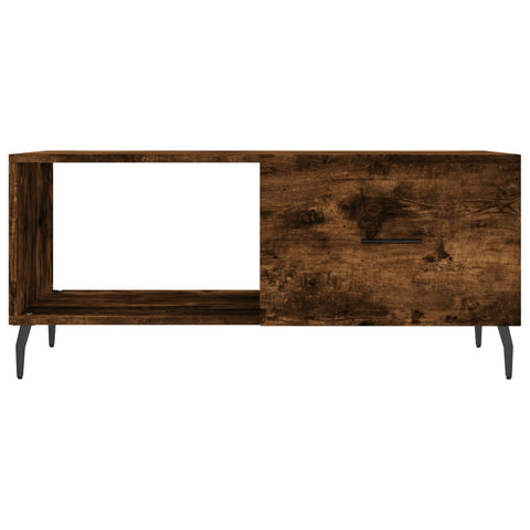 vidaXL Couchtisch Räuchereiche 90x50x40 cm Holzwerkstoff