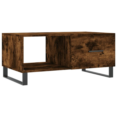 vidaXL Couchtisch Räuchereiche 90x50x40 cm Holzwerkstoff