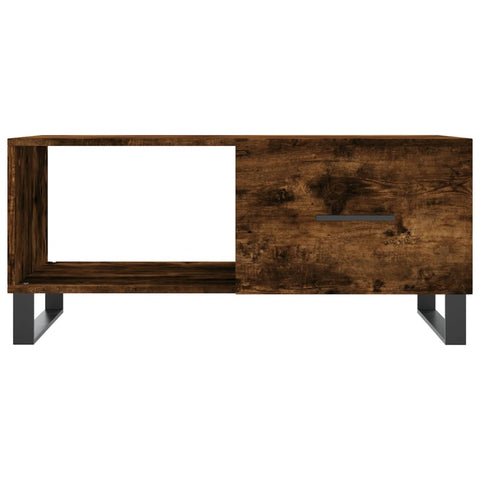 vidaXL Couchtisch Räuchereiche 90x50x40 cm Holzwerkstoff