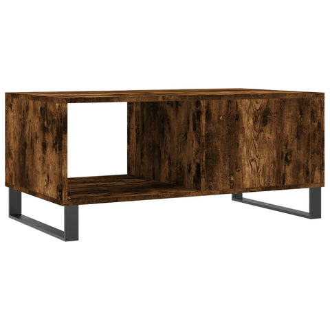 vidaXL Couchtisch Räuchereiche 90x50x40 cm Holzwerkstoff