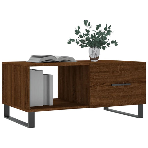 vidaXL Couchtisch Braun Eichen-Optik 90x50x40 cm Holzwerkstoff