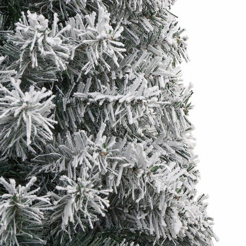 Weihnachtsbaum Schlank mit Ständer Beschneit 270 cm PVC