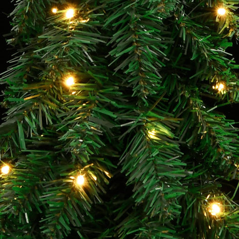 Künstlicher Weihnachtsbaum mit Beleuchtung 130 LEDs 210 cm