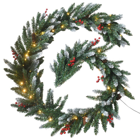 4-tlg. Türschmuck-Set für Weihnachten PVC