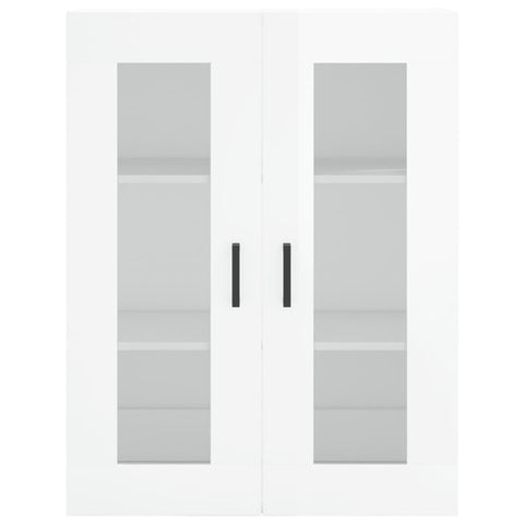 vidaXL Wandschränke 2 Stk. Hochglanz-Weiß Holzwerkstoff