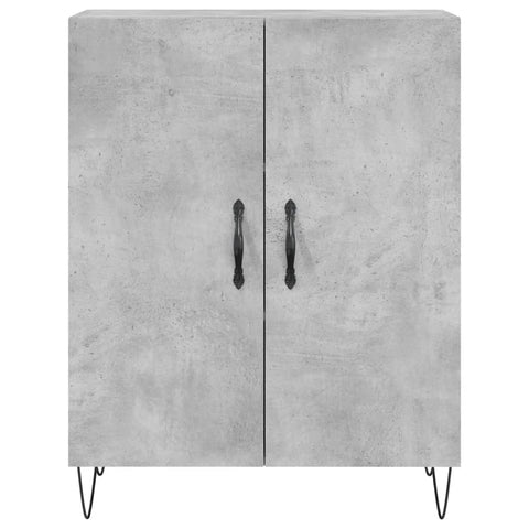 vidaXL Highboard Betongrau 69,5x34x180 cm Holzwerkstoff