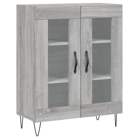 vidaXL Highboard Grau Sonoma 69,5x34x180 cm Holzwerkstoff