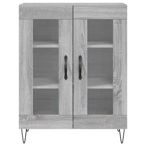 vidaXL Highboard Grau Sonoma 69,5x34x180 cm Holzwerkstoff