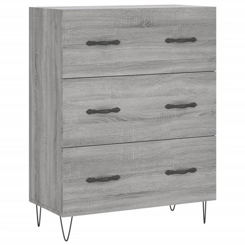 vidaXL Highboard Grau Sonoma 69,5x34x180 cm Holzwerkstoff