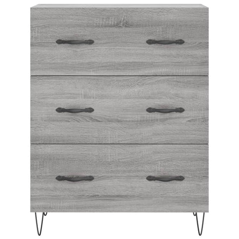 vidaXL Highboard Grau Sonoma 69,5x34x180 cm Holzwerkstoff