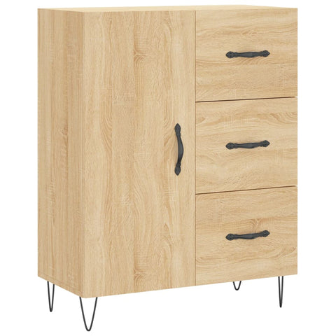 vidaXL Highboard Sonoma-Eiche 69,5x34x180 cm Holzwerkstoff