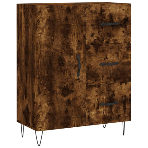 vidaXL Highboard Räuchereiche 69,5x34x180 cm Holzwerkstoff