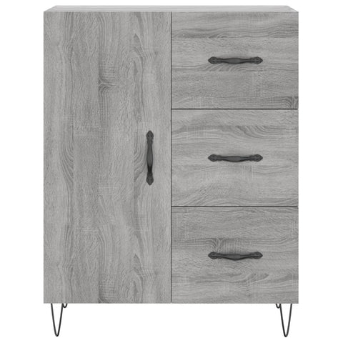 vidaXL Highboard Grau Sonoma 69,5x34x180 cm Holzwerkstoff