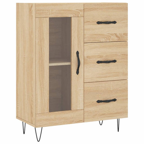 vidaXL Highboard Sonoma-Eiche 69,5x34x180 cm Holzwerkstoff