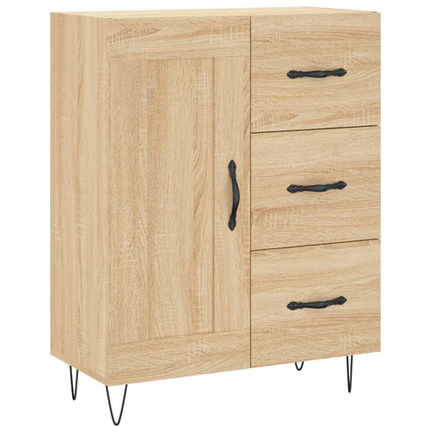 vidaXL Highboard Sonoma-Eiche 69,5x34x180 cm Holzwerkstoff