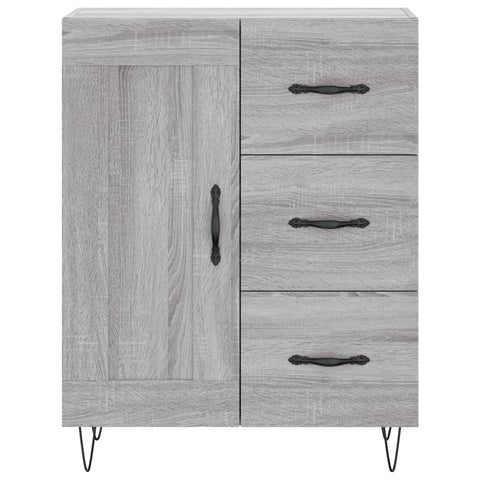 vidaXL Highboard Grau Sonoma 69,5x34x180 cm Holzwerkstoff