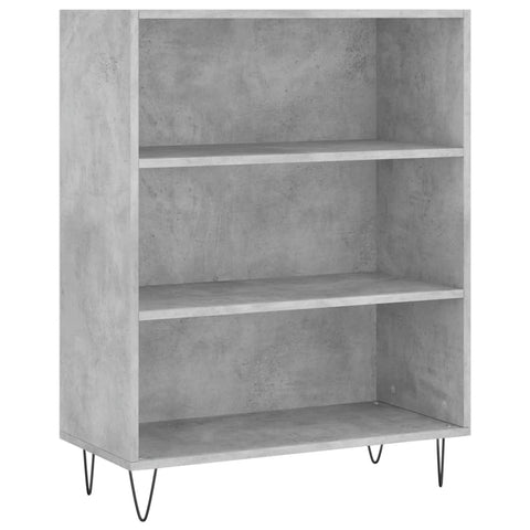 vidaXL Highboard Betongrau 69,5x34x180 cm Holzwerkstoff