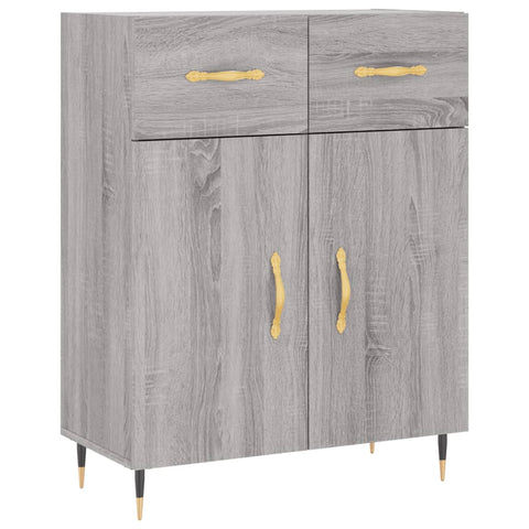 vidaXL Highboard Grau Sonoma 69,5x34x180 cm Holzwerkstoff