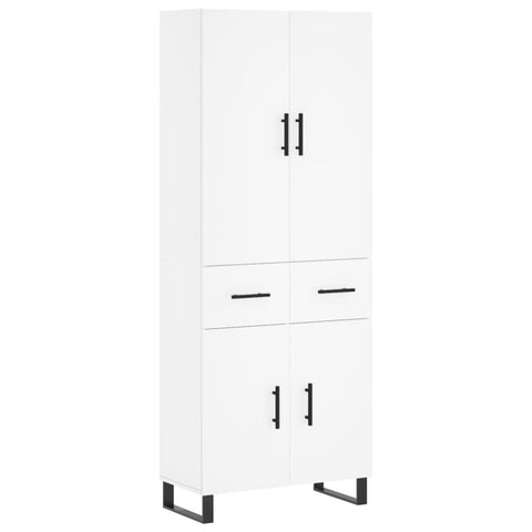 vidaXL Highboard Weiß 69,5x34x180 cm Holzwerkstoff