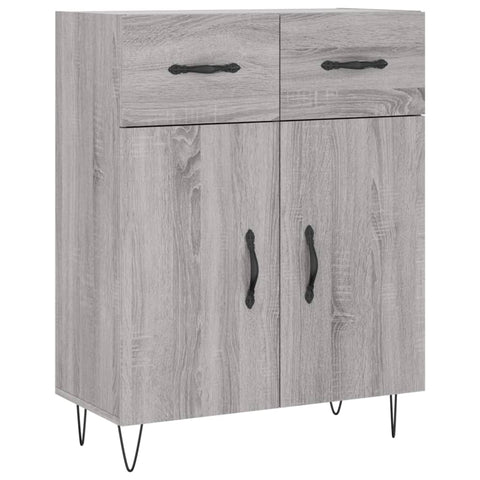 vidaXL Highboard Grau Sonoma 69,5x34x180 cm Holzwerkstoff